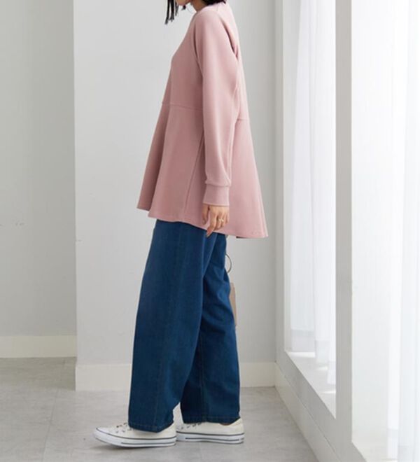 BELLUNA（ベルーナ）の「裏起毛ふくれジャカードペプラムチュニック（チュニック）」｜詳細画像