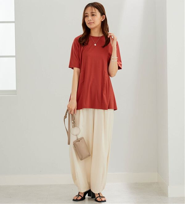 BELLUNA（ベルーナ）の「【接触冷感】ヒンヤリ！サイドタック使いチュニック（チュニック）」｜詳細画像