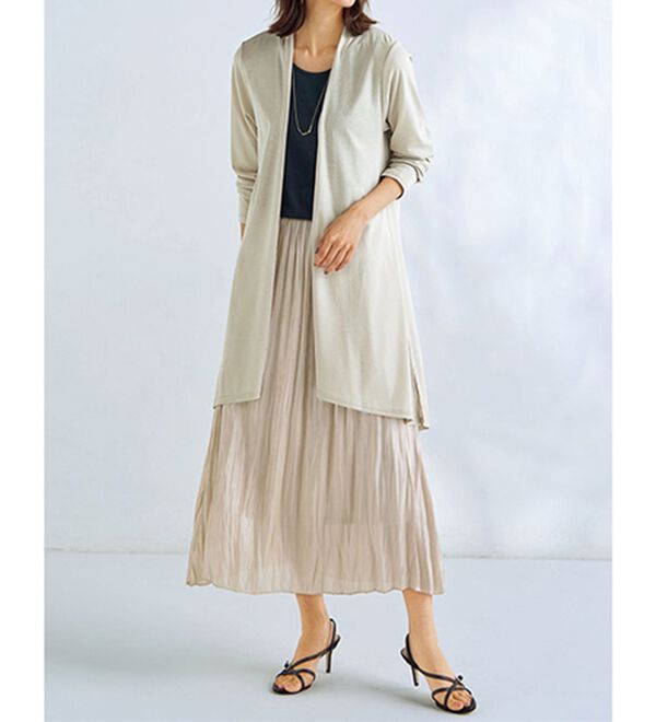 BELLUNA（ベルーナ）の「＜日本製＞マルチ機能ロングカーディガン（その他カーディガン）」｜詳細画像