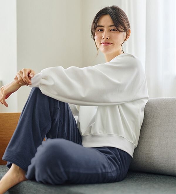 LAVIENNE（ラヴィエンヌ）の「肌側綿１００％あったかフリースボトム（その他パンツ）」｜詳細画像