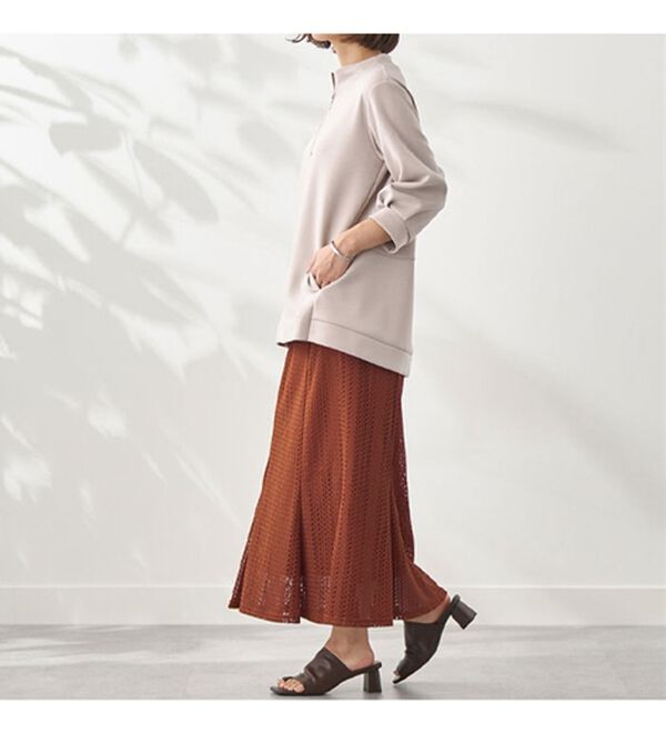 BELLUNA（ベルーナ）の「レース使いフレアーデザインスカート（ロングスカート）」｜詳細画像