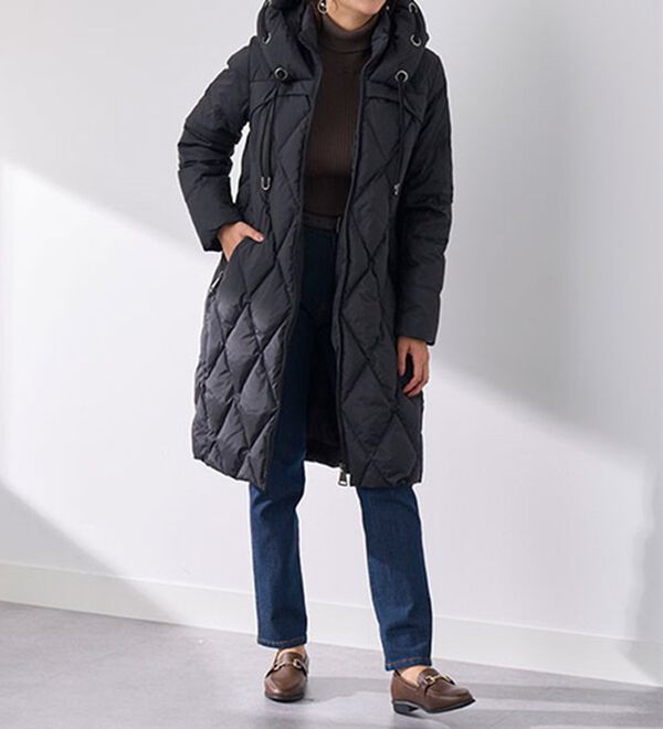 キルティングデザインフードダウンコート - ベルーナ【公式】