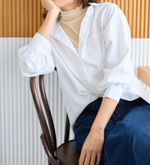 alotta（アロッタ）の「接触冷感ハイネックシアートップス（カットソー）」｜詳細画像