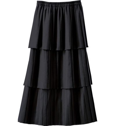 BELLUNA（ベルーナ）の「アシメデザインプリーツスカート（ロングスカート）」