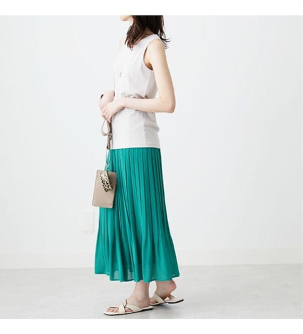 BELLUNA（ベルーナ）の「テレコ素材タンクトップ（タンクトップ・キャミソール）」｜詳細画像