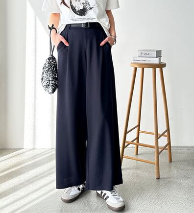 GeeRA（ジーラ）の「接触冷感！美脚ストレッチワイドパンツ（ワイドパンツ・ガウチョ）」