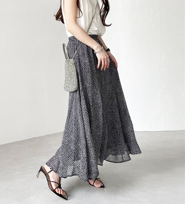 GeeRA（ジーラ）の「切替フレアーロングスカート（ロングスカート）」｜詳細画像