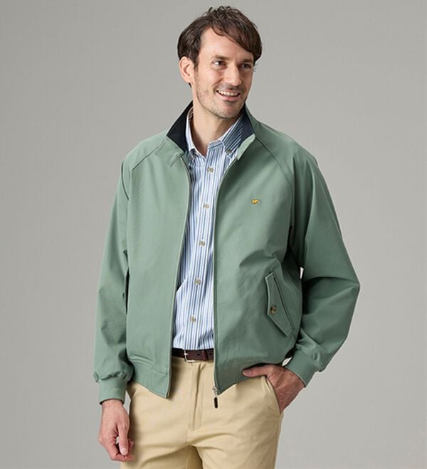 「＜ゴールデンベア＞着心地安心の綿タッチジャケット（メンズブルゾン）」｜詳細画像