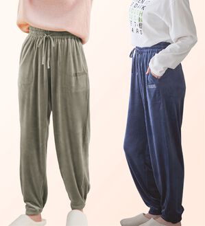 LAVIENNE（ラヴィエンヌ）の「まるで毛布！吸湿発熱ジョガーパンツ（その他パンツ）」｜詳細画像