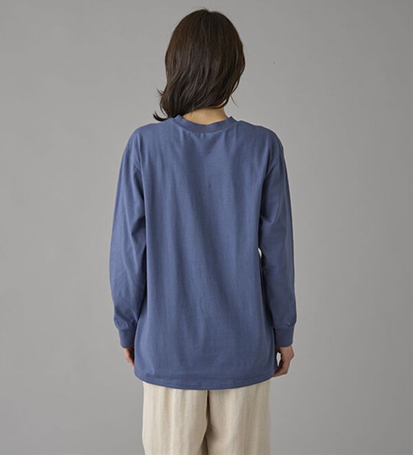 BELLUNA（ベルーナ）の「強撚綿１００％長袖プルオーバー（カットソー）」｜詳細画像