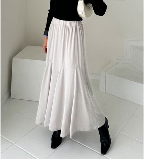 GeeRA（ジーラ）の「切替フレアーロングスカート（ロングスカート）」｜詳細画像