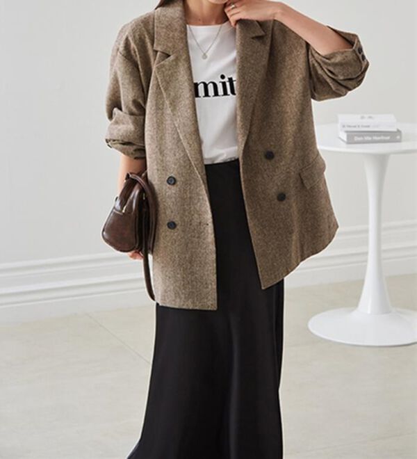 RANAN（ラナン）の「ダブルテーラードツイードジャケット（テーラードジャケット）」｜詳細画像