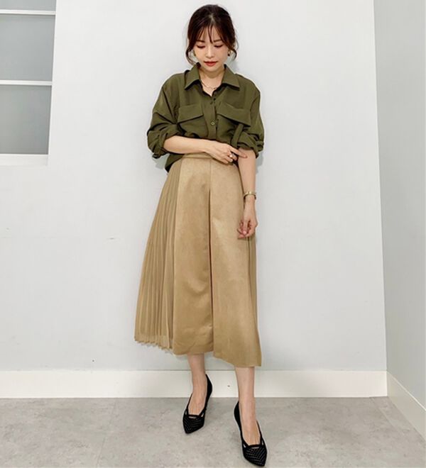 BELLUNA（ベルーナ）の「【低身長さん向け】ポケットデザインゆったりシャツ（シャツ）」｜詳細画像