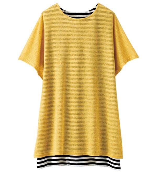 BELLUNA（ベルーナ）の「後ろリボンデザイン振り向き美人チュニック（チュニック）」｜詳細画像