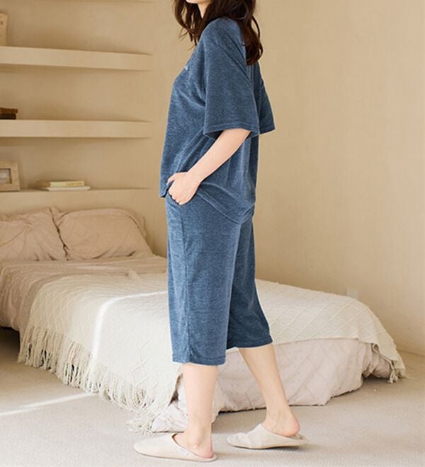 LAVIENNE（ラヴィエンヌ）の「【着るタオル】サラッと気持ちいい！パイルパジャマ（パジャマ・ルームウェア）」｜詳細画像
