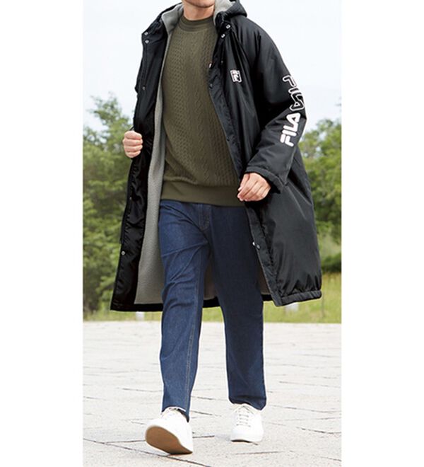 「＜フィラ＞ハイブリッドダウン裏ボアベンチコート（メンズコート）」｜詳細画像