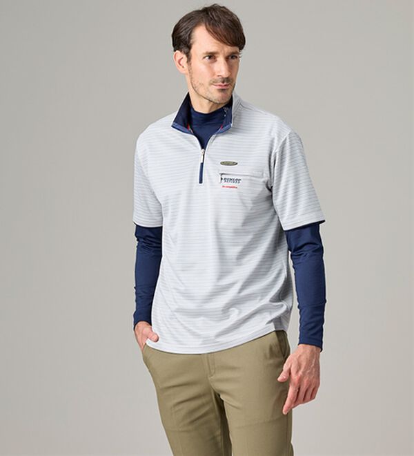 「＜ダンロップ・リファインド＞ハイネック＆ハーフジップ（メンズシャツ）」｜詳細画像