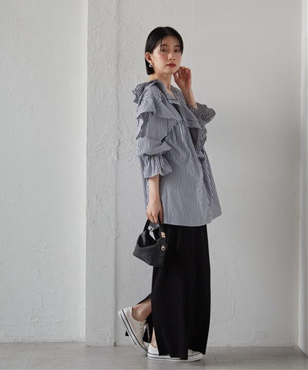 RANAN（ラナン）の「ビッグカラーフリルブラウス（ブラウス）」｜詳細画像