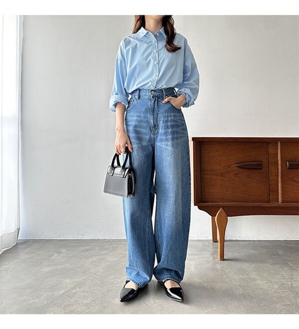 GeeRA（ジーラ）の「美脚魅せカーブデニム（フルレングスパンツ）」｜詳細画像