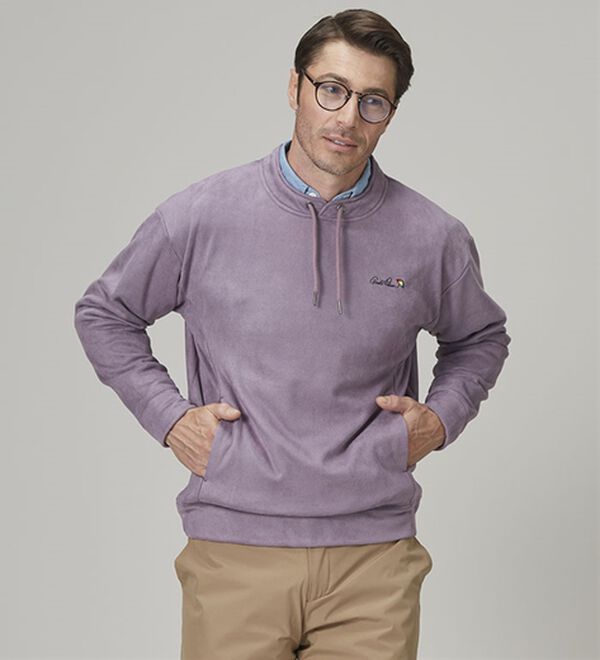 「＜アーノルド　パーマー＞パーカー風スエードトレーナー（メンズトレーナー）」｜詳細画像