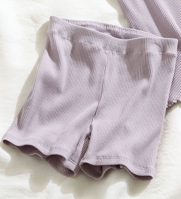 「＜Ｈｕｇ　Ｒｅａｍコットン＞吸湿発熱綿混リブショーツ（ショーツ）」｜詳細画像