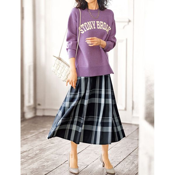 BELLUNA（ベルーナ）の「大人顔フレアーデザインスカート（ロングスカート）」｜詳細画像