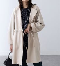 BELLUNA（ベルーナ）の「麻調素材袖切替デザインロングジャケット（ロングコート）」