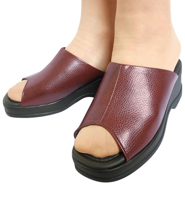 「美脚厚底オープントゥサンダル（サンダル・ミュール）」｜詳細画像