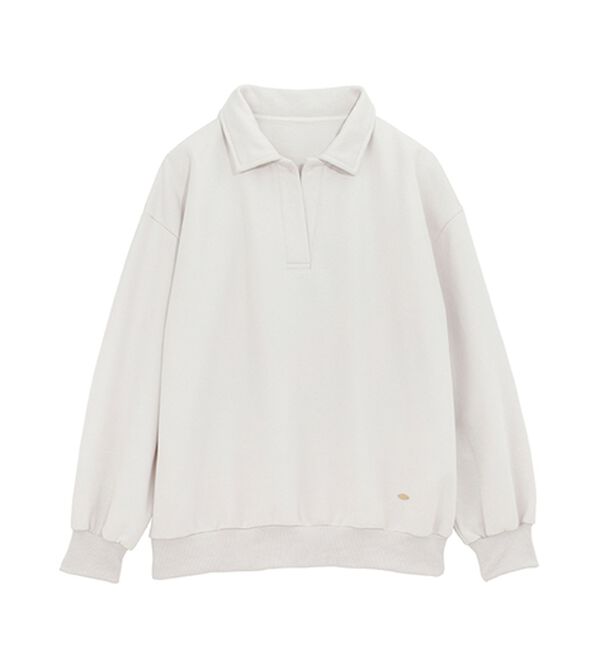 RANAN（ラナン）の「あったか裏起毛衿付きオーバーサイズスウェット（トレーナー・スウェット）」｜詳細画像