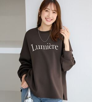 alotta（アロッタ）の「大人可愛いゆったりロゴスウェット（トレーナー・スウェット）」｜詳細画像