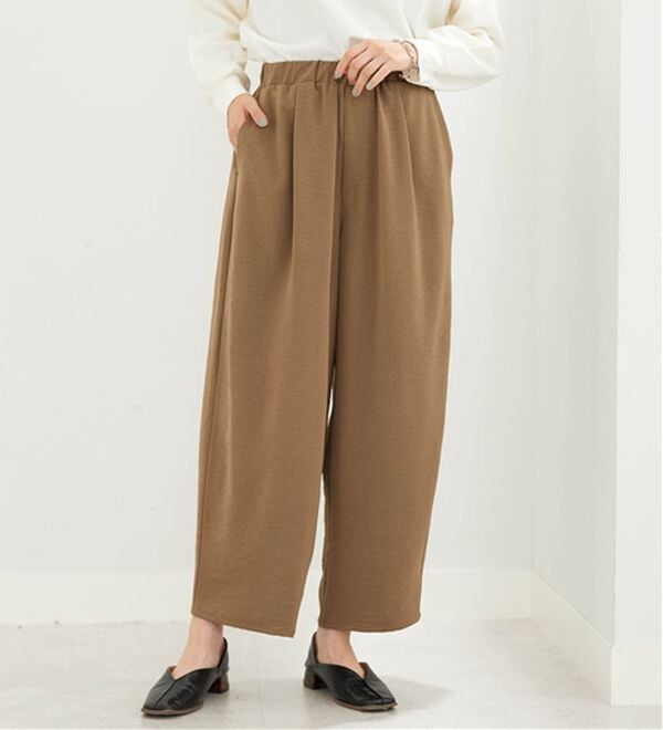 BELLUNA（ベルーナ）の「とろみビンテージ素材バレルパンツ（ワイドパンツ・ガウチョ）」｜詳細画像