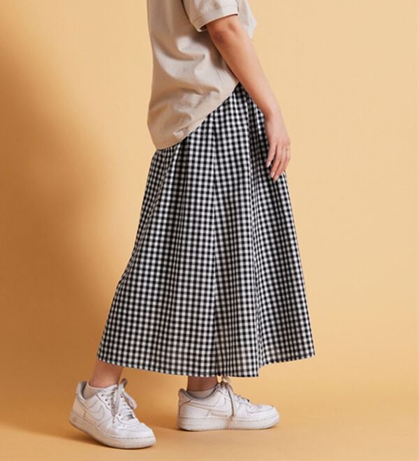 BELLUNA（ベルーナ）の「ふんわり切替フレアースカート（ロングスカート）」｜詳細画像