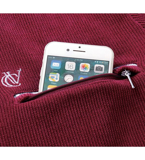 「＜コムルヴァン・オム＞着心地安心のダブル衿トレーナー（メンズトレーナー）」｜詳細画像