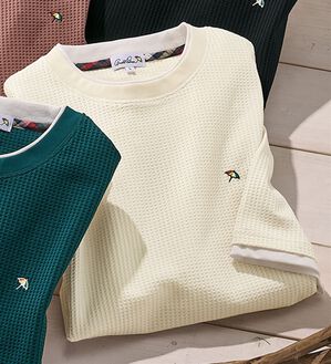 「＜アーノルド　パーマー＞ワッフルレイヤードＴシャツ（メンズＴシャツ）」｜オフホワイト