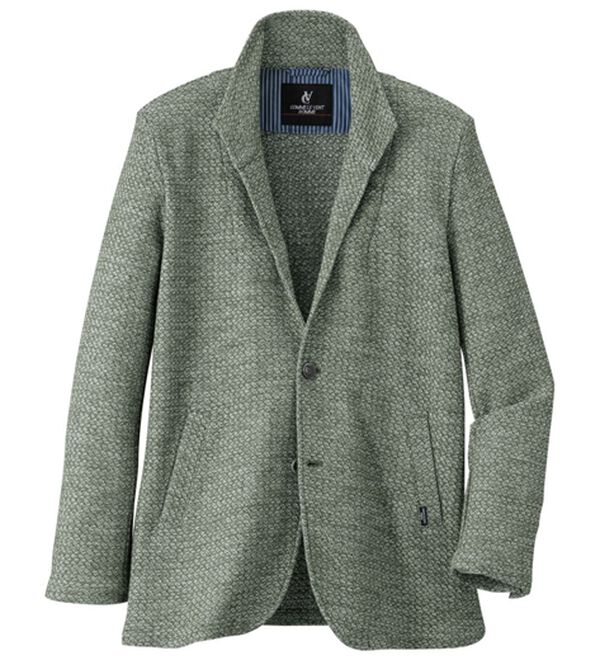 「＜コムルヴァン・オム＞男前！スタンドジャケット（メンズジャケット）」｜カーキ系