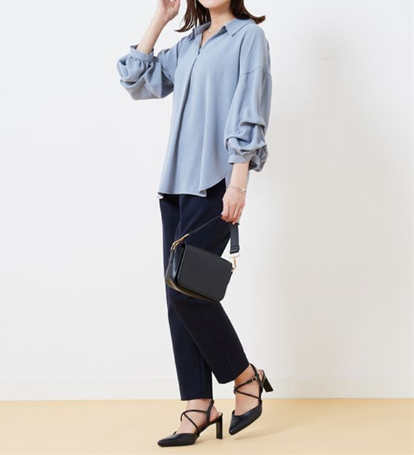 BELLUNA（ベルーナ）の「ツイルジャージー素材テーパードパンツ（テーパードパンツ）」｜詳細画像