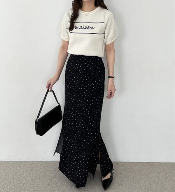 GeeRA（ジーラ）の「ロゴサマージャガードニット（ニット・セーター）」｜詳細画像