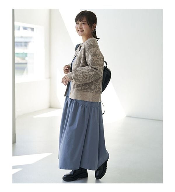 BELLUNA（ベルーナ）の「ウエストギャザーゆったりワンピース（その他ワンピース）」｜詳細画像