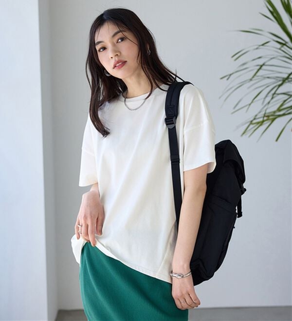 BELLUNA（ベルーナ）の「シュッと体型カバー！コクーンTシャツ（カットソー）」｜詳細画像