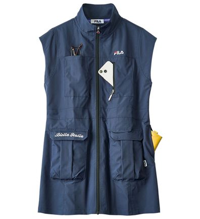 ルフラン（ルフラン）の「＜ＦＩＬＡ＞キャップスリーブお散歩ベスト（ベスト）」