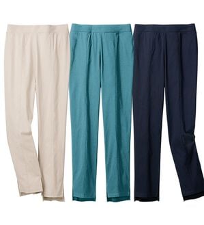 ルフラン（ルフラン）の「【３本組】足長裾スリットパンツ（フルレングスパンツ）」｜詳細画像