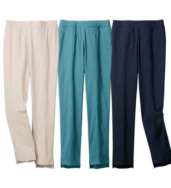 ルフラン（ルフラン）の「【３本組】足長裾スリットパンツ（フルレングスパンツ）」｜詳細画像