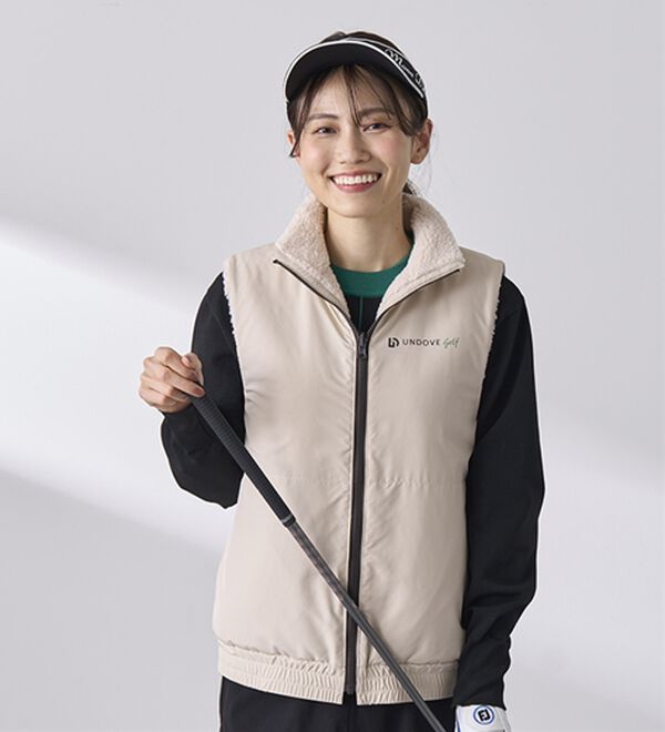 BELLUNA（ベルーナ）の「はっ水リバーシブルボアベスト（ベスト）」｜詳細画像