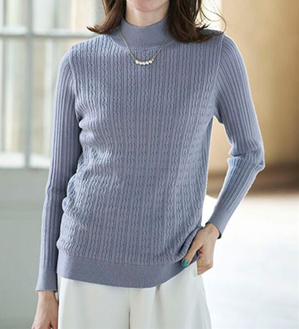 BELLUNA（ベルーナ）の「洗える！裏ベロアあったかセーター（ニット・セーター）」｜詳細画像