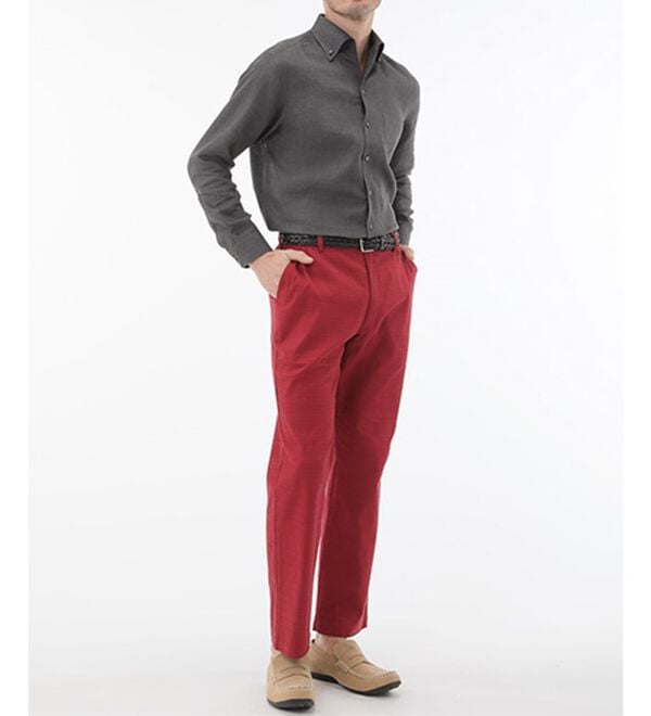 「＜コムルヴァン・オム＞大人のフレンチリネン１００％シャツ（メンズシャツ）」｜詳細画像