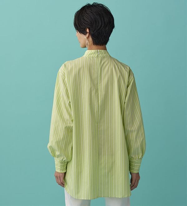 BELLUNA（ベルーナ）の「＜ＳＯＬＯＴＥＸ（Ｒ）＞ストレッチハイネックブラウス（ブラウス）」｜詳細画像