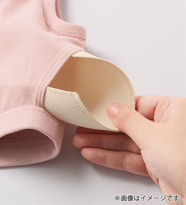 「素肌よろこぶオーガニックコットンブラキャミ（肌着・インナーウェア）」｜詳細画像