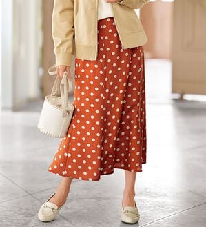 m*様 MARS ドット柄ピンクレースフレアスカート MARS ドット柄ピンクレースフレアスカート