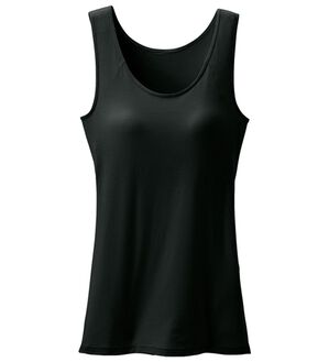 「【Ｓｉｌｋｙ　Ｆｉｔ】カップ付タンク（ブラトップ・カップ付きインナー）」｜ブラック