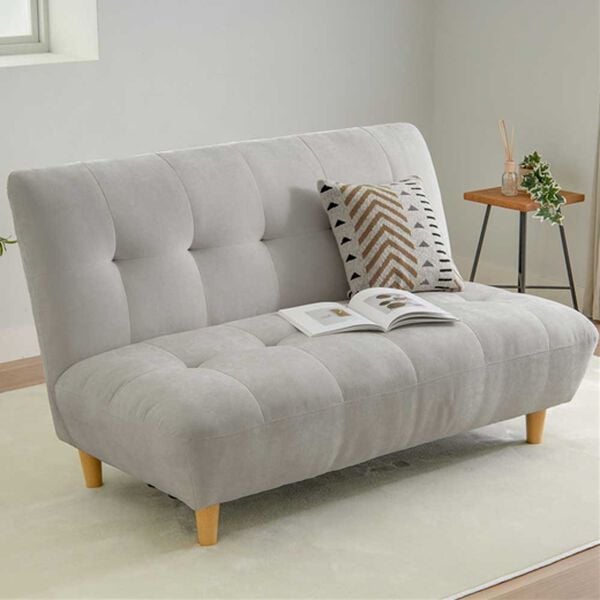 iellio（イエリオ）の「座り心地の良いハイバックソファＳｏｏｍｉ＜２人掛・１人掛・スツール＞（ソファ）」｜ライトグレー